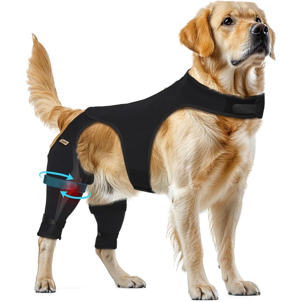 Supet Dog Rear Leg Sleeve to Stop Licking, Breathable Recovery Sleeve‎ Medium